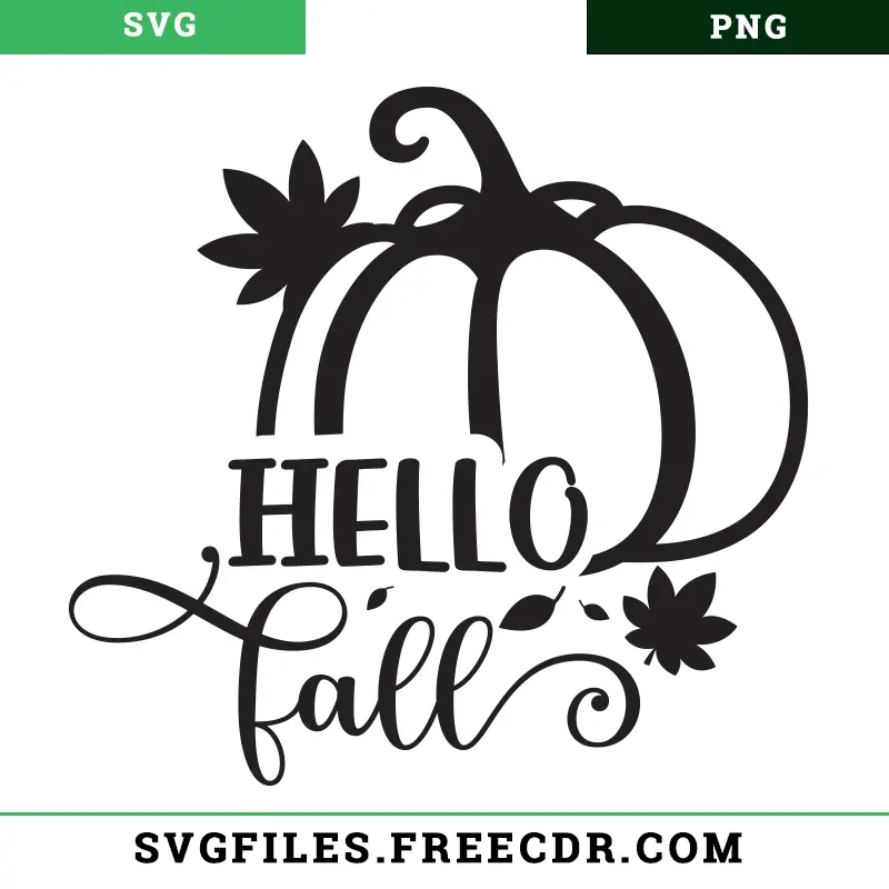 Hello Fall Svg