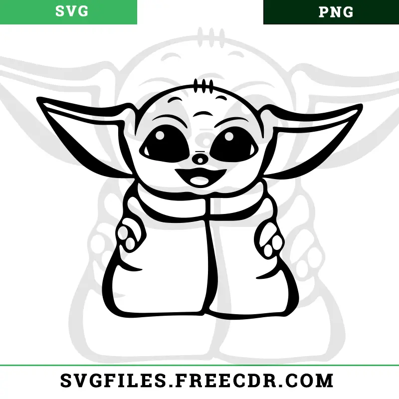 baby yoda svg free