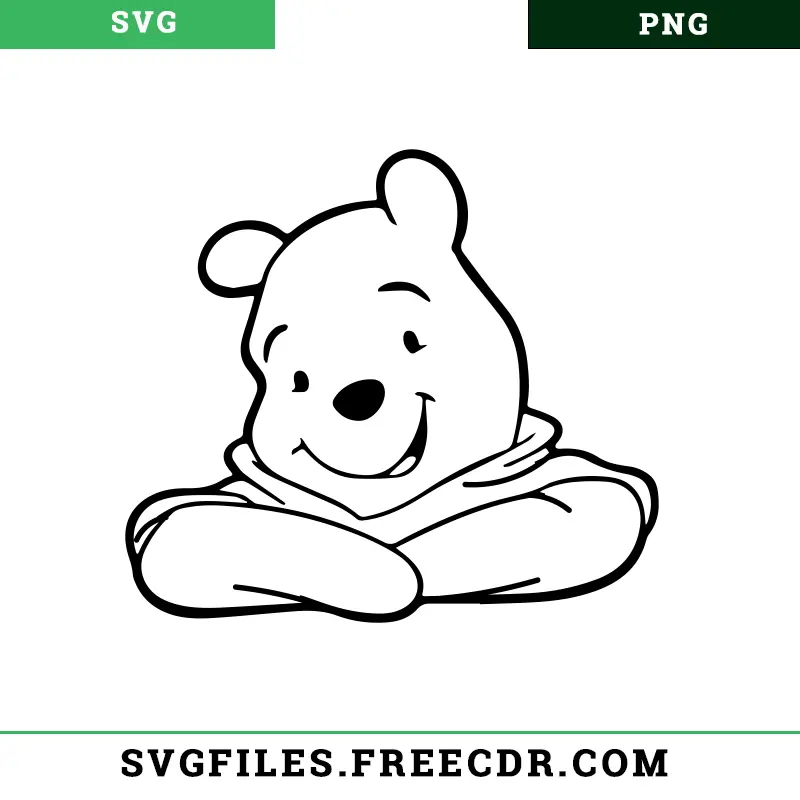 free winnie the pooh svg black and white